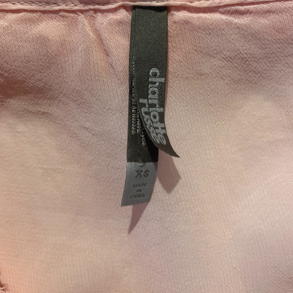 Charlotte Russe BOHO Crop Top Button Up - Picture 6 of 7